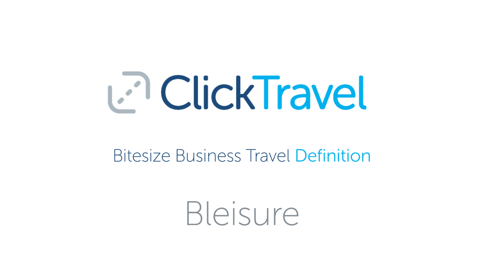 [VIDEO] Bitesize Business Travel Definition : Bleisure