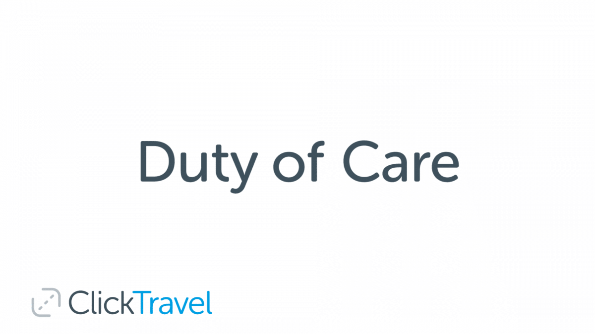 travel program duty of care